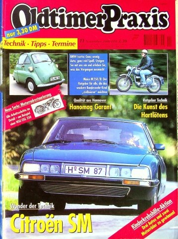 Deckblatt Oldtimer Praxis (11/2000)